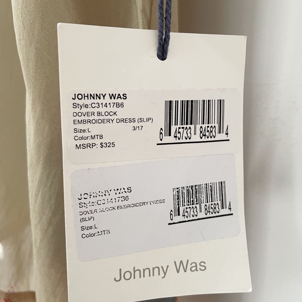 Johnny Was Floral Embroidered Long Sleeve Dress - Picture 3 of 5